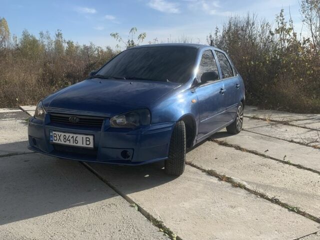 Синий ВАЗ Калина, объемом двигателя 1.6 л и пробегом 205 тыс. км за 1750 $, фото 1 на Automoto.ua