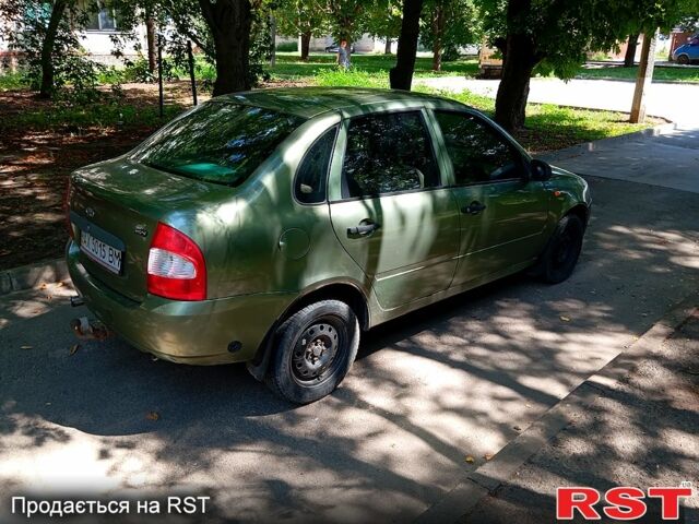Зеленый ВАЗ Kalina, объемом двигателя 1.4 л и пробегом 201 тыс. км за 1500 $, фото 2 на Automoto.ua