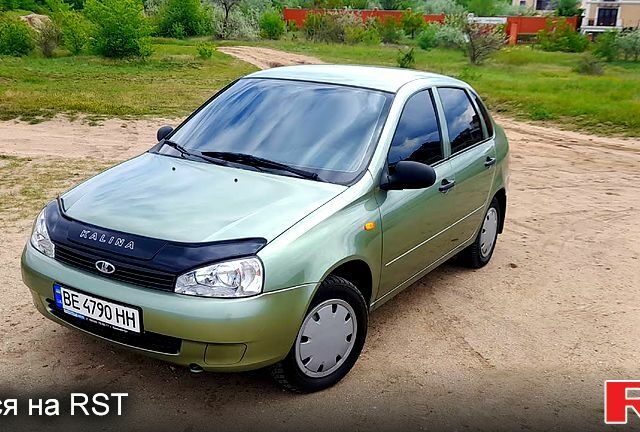 Зеленый ВАЗ Kalina, объемом двигателя 1.6 л и пробегом 55 тыс. км за 3700 $, фото 1 на Automoto.ua
