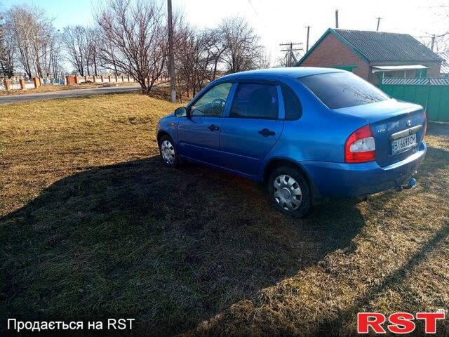 Синий ВАЗ Lada Kalina, объемом двигателя 1.6 л и пробегом 200 тыс. км за 2400 $, фото 1 на Automoto.ua