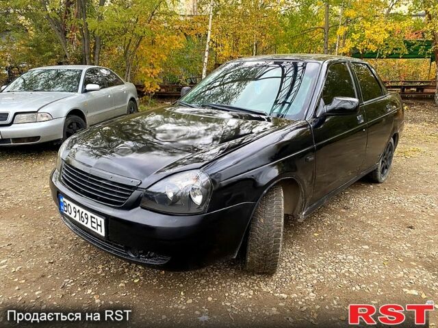 Черный ВАЗ Priora, объемом двигателя 1.6 л и пробегом 200 тыс. км за 1600 $, фото 1 на Automoto.ua