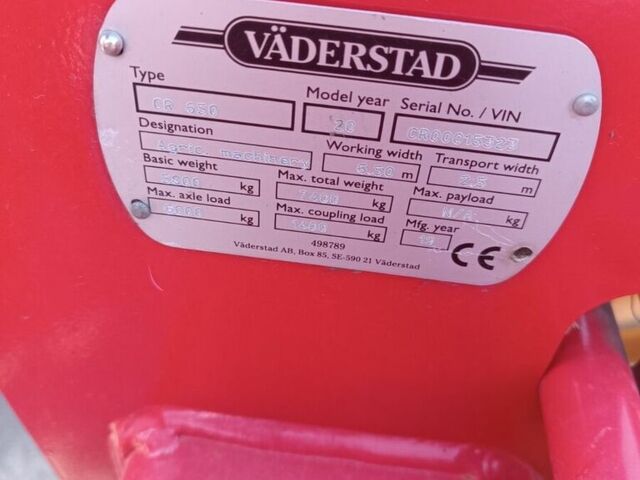 Вадерстад Carrier CR 650, объемом двигателя 0 л и пробегом 0 тыс. км за 69795 $, фото 3 на Automoto.ua