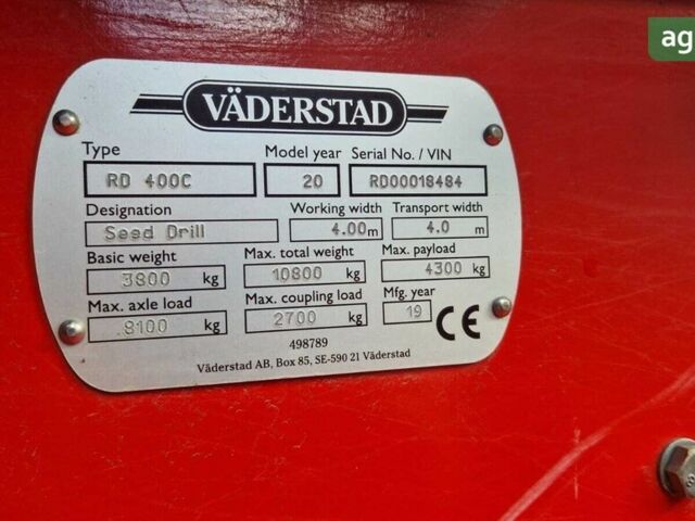 Вадерстад Rapid 400C, объемом двигателя 0 л и пробегом 2 тыс. км за 94402 $, фото 18 на Automoto.ua