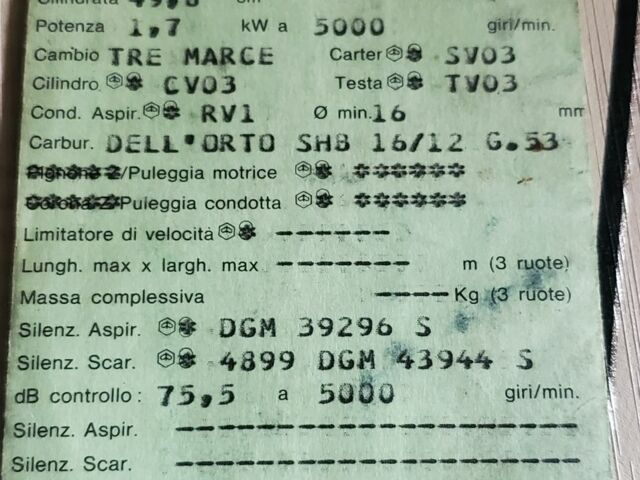 Веспа Другая, объемом двигателя 0 л и пробегом 0 тыс. км за 1872 $, фото 5 на Automoto.ua