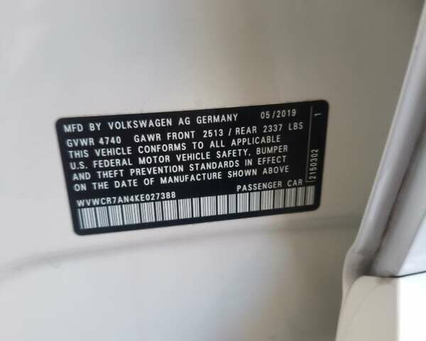 Белый Фольксваген Arteon, объемом двигателя 2 л и пробегом 98 тыс. км за 21000 $, фото 15 на Automoto.ua