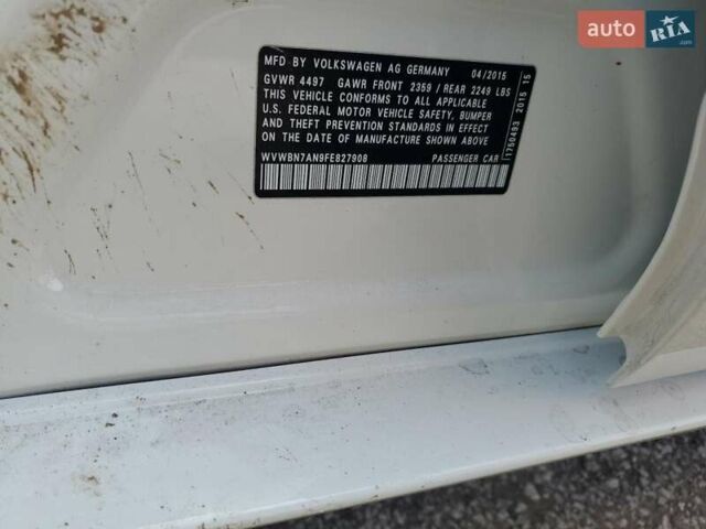 Фольксваген CC / Passat CC 2015 в Львове на Automoto.ua Белый Фольксваген CC / Passat CC, объемом двигателя 1.98 л и пробегом 191 тыс. км за 2000 $, фото 11 на Automoto.ua