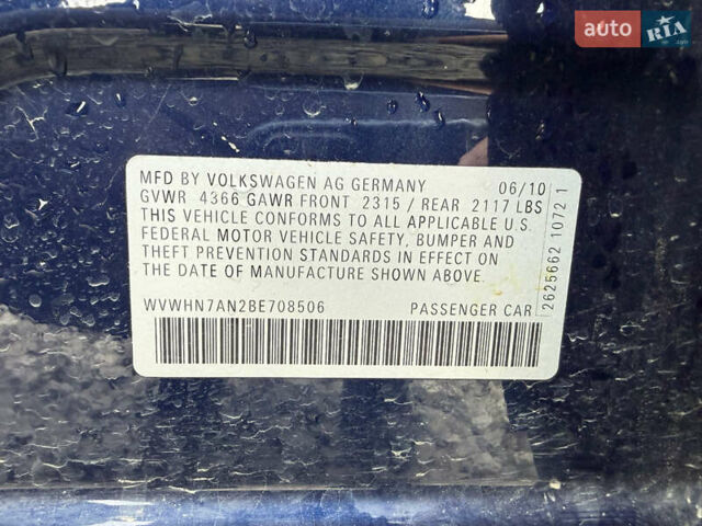Синий Фольксваген CC / Passat CC, объемом двигателя 2 л и пробегом 325 тыс. км за 6999 $, фото 52 на Automoto.ua