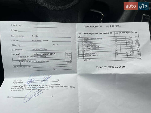 Білий Фольксваген Кадді, об'ємом двигуна 1.6 л та пробігом 305 тис. км за 8700 $, фото 1 на Automoto.ua