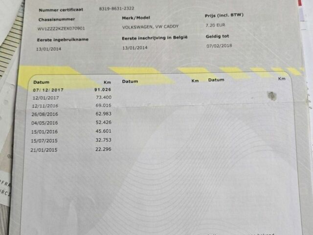 Білий Фольксваген Кадді, об'ємом двигуна 0 л та пробігом 166 тис. км за 9000 $, фото 19 на Automoto.ua