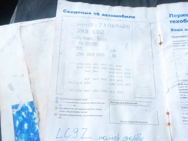 Чорний Фольксваген Кадді, об'ємом двигуна 1.4 л та пробігом 250 тис. км за 3650 $, фото 13 на Automoto.ua