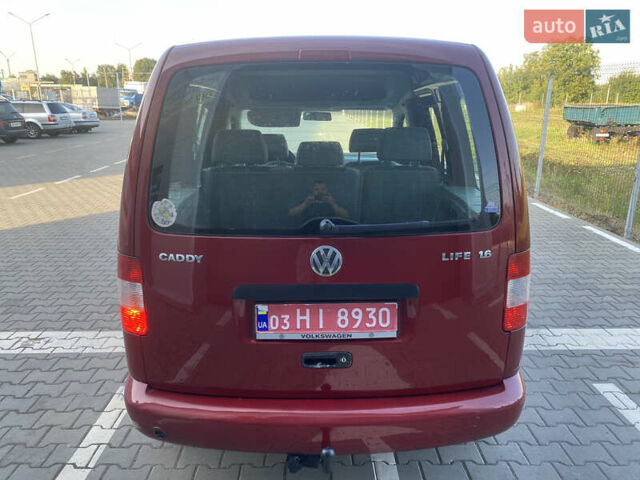 Красный Фольксваген Кадди, объемом двигателя 1.6 л и пробегом 173 тыс. км за 6299 $, фото 9 на Automoto.ua