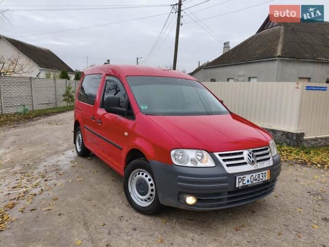 Червоний Фольксваген Кадді, об'ємом двигуна 2 л та пробігом 188 тис. км за 9300 $, фото 7 на Automoto.ua