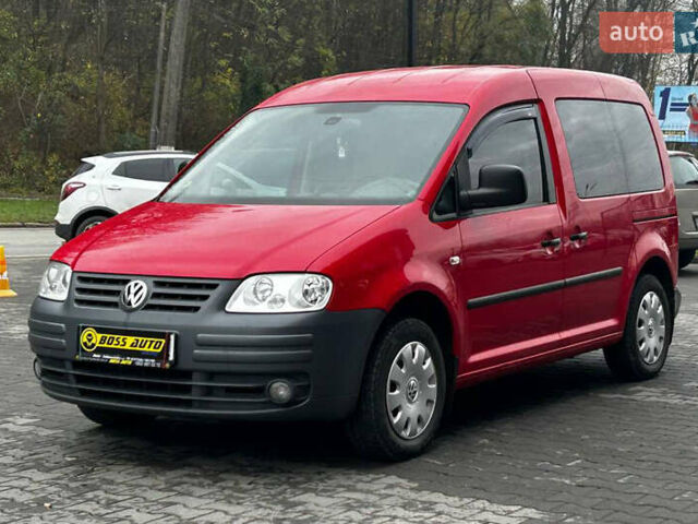 Красный Фольксваген Кадди, объемом двигателя 1.98 л и пробегом 224 тыс. км за 7000 $, фото 2 на Automoto.ua