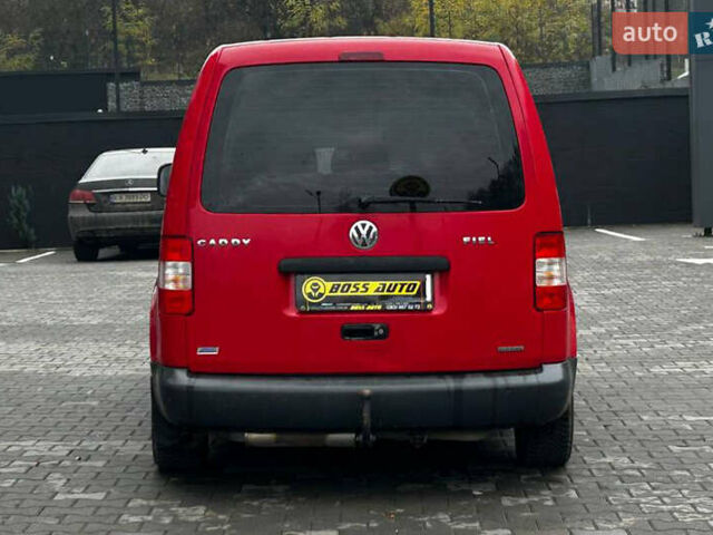 Красный Фольксваген Кадди, объемом двигателя 1.98 л и пробегом 224 тыс. км за 7000 $, фото 4 на Automoto.ua