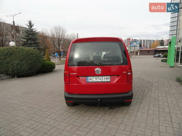 Червоний Фольксваген Кадді, об'ємом двигуна 2 л та пробігом 164 тис. км за 16450 $, фото 7 на Automoto.ua