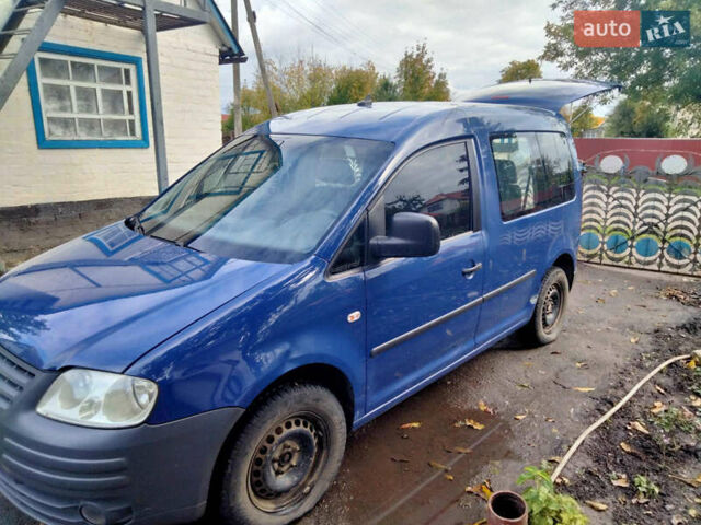 Синий Фольксваген Кадди, объемом двигателя 1.98 л и пробегом 303 тыс. км за 5500 $, фото 2 на Automoto.ua