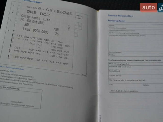 Синій Фольксваген Кадді, об'ємом двигуна 1.6 л та пробігом 216 тис. км за 9950 $, фото 37 на Automoto.ua