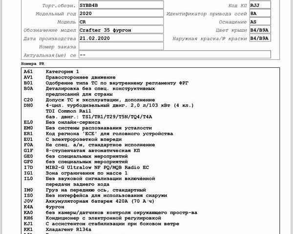 Білий Фольксваген Крафтєр, об'ємом двигуна 1.97 л та пробігом 189 тис. км за 24499 $, фото 58 на Automoto.ua