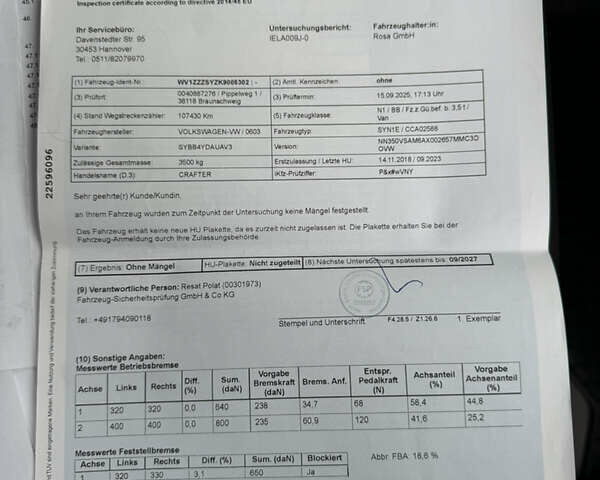 Красный Фольксваген Крафтер, объемом двигателя 1.97 л и пробегом 107 тыс. км за 35500 $, фото 68 на Automoto.ua