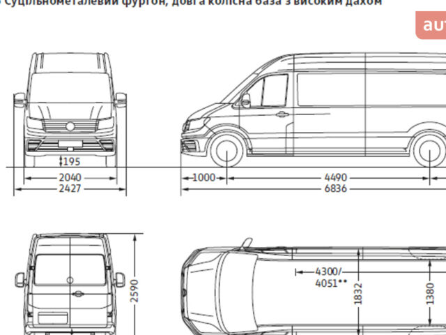 купити нове авто Фольксваген Крафтєр 2025 року від офіційного дилера Автодім Атлант на Вацлава Гавела Фольксваген фото
