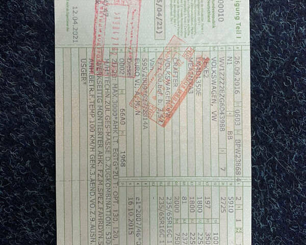 Сірий Фольксваген Крафтєр, об'ємом двигуна 1.97 л та пробігом 262 тис. км за 25000 $, фото 59 на Automoto.ua