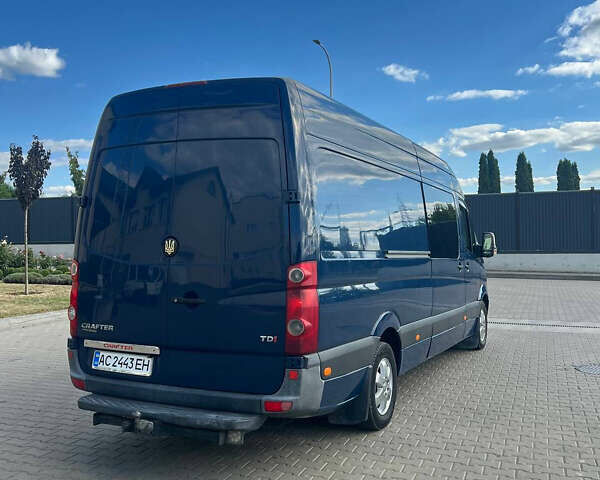 Фольксваген Крафтер 2012 в Луцке на Automoto.ua Синий Фольксваген Крафтер, объемом двигателя 2.5 л и пробегом 364 тыс. км за 16300 $, фото 3 на Automoto.ua