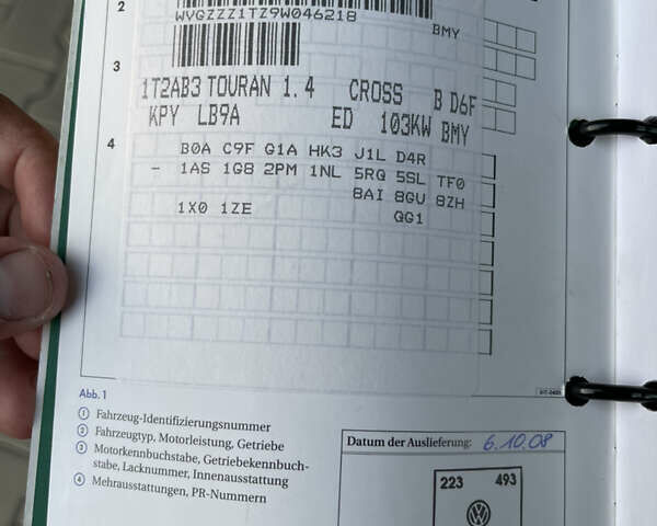 Білий Фольксваген Кросс Туран, об'ємом двигуна 1.4 л та пробігом 217 тис. км за 8999 $, фото 42 на Automoto.ua