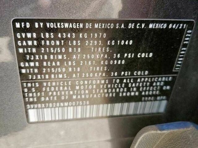 Сірий Фольксваген Інша, об'ємом двигуна 1.5 л та пробігом 115 тис. км за 5800 $, фото 12 на Automoto.ua