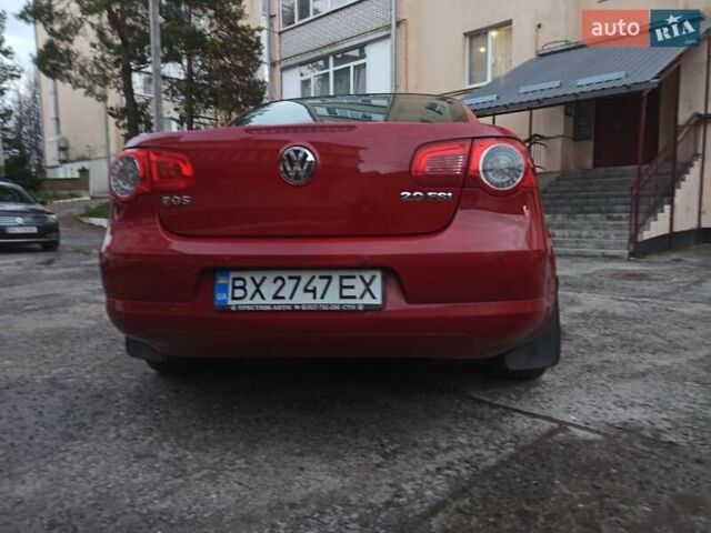 Красный Фольксваген Эос, объемом двигателя 2 л и пробегом 192 тыс. км за 5600 $, фото 3 на Automoto.ua