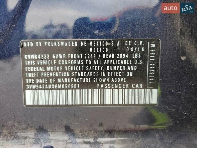 Синий Фольксваген Гольф ГТИ, объемом двигателя 1.98 л и пробегом 84 тыс. км за 2400 $, фото 11 на Automoto.ua