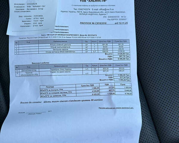 Синий Фольксваген Гольф ГТИ, объемом двигателя 1.98 л и пробегом 40 тыс. км за 25900 $, фото 25 на Automoto.ua