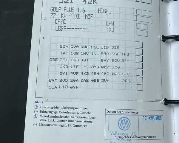 Белый Фольксваген Гольф Плюс, объемом двигателя 1.6 л и пробегом 195 тыс. км за 8950 $, фото 49 на Automoto.ua