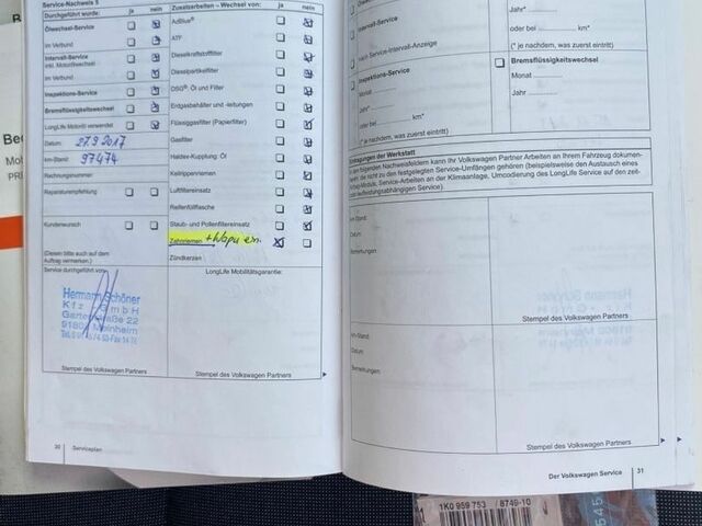 Білий Фольксваген Golf Plus, об'ємом двигуна 2 л та пробігом 255 тис. км за 9599 $, фото 30 на Automoto.ua