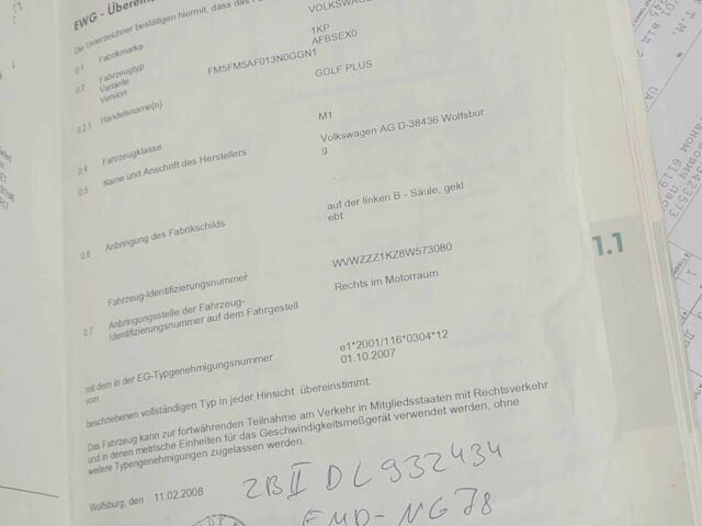 Черный Фольксваген Гольф Плюс, объемом двигателя 1.6 л и пробегом 206 тыс. км за 6499 $, фото 17 на Automoto.ua