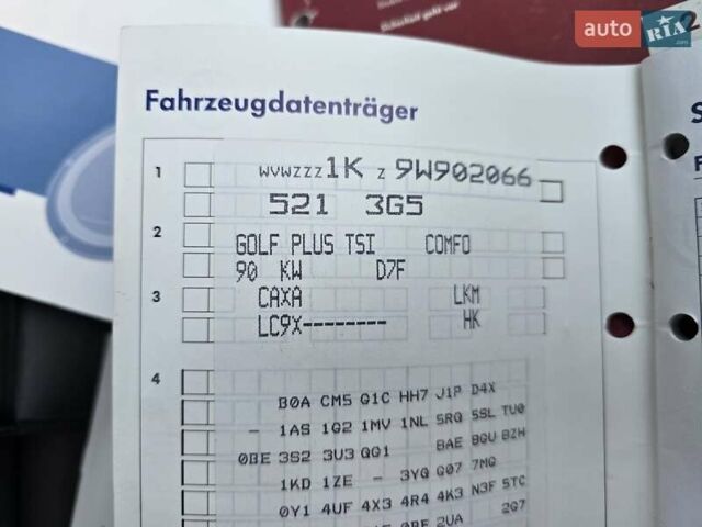 Черный Фольксваген Гольф Плюс, объемом двигателя 1.4 л и пробегом 217 тыс. км за 7900 $, фото 45 на Automoto.ua