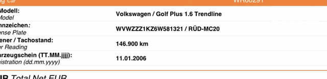 Фольксваген Golf Plus, об'ємом двигуна 1.6 л та пробігом 146 тис. км за 6890 $, фото 1 на Automoto.ua