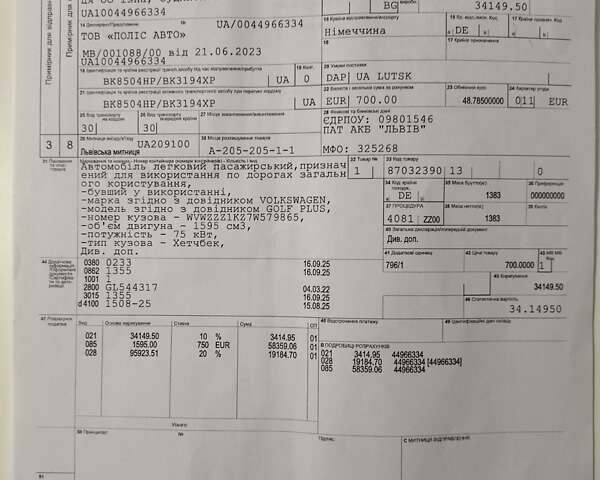 Серый Фольксваген Гольф Плюс, объемом двигателя 1.6 л и пробегом 106 тыс. км за 7300 $, фото 92 на Automoto.ua