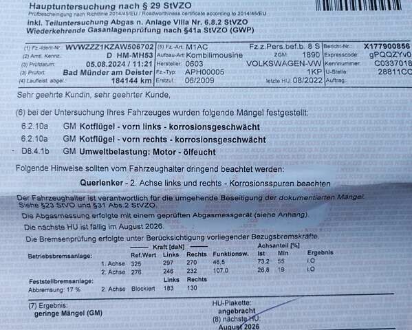 Серый Фольксваген Гольф Плюс, объемом двигателя 1.4 л и пробегом 192 тыс. км за 7200 $, фото 20 на Automoto.ua