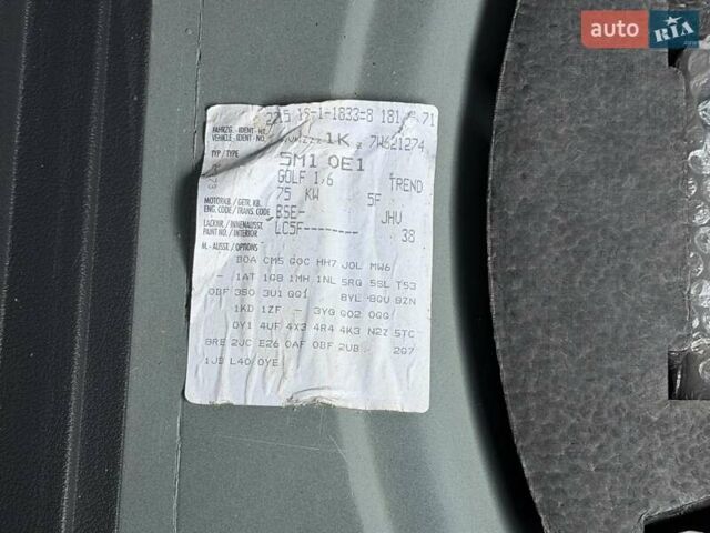 Синий Фольксваген Гольф Плюс, объемом двигателя 1.6 л и пробегом 217 тыс. км за 6200 $, фото 45 на Automoto.ua
