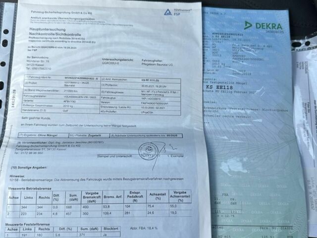 Синий Фольксваген Гольф Плюс, объемом двигателя 2 л и пробегом 244 тыс. км за 6500 $, фото 8 на Automoto.ua