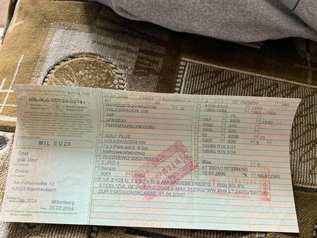 Синий Фольксваген Гольф Плюс, объемом двигателя 1.6 л и пробегом 203 тыс. км за 5850 $, фото 46 на Automoto.ua