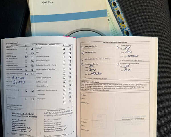 Синий Фольксваген Гольф Плюс, объемом двигателя 1.2 л и пробегом 160 тыс. км за 7300 $, фото 60 на Automoto.ua