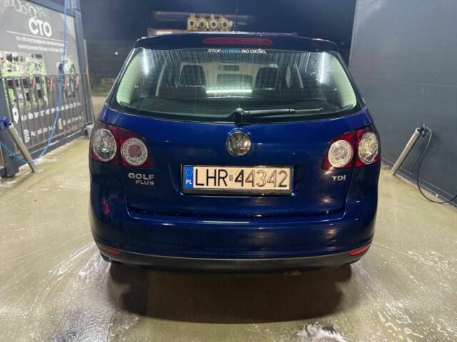 Синий Фольксваген Гольф Плюс, объемом двигателя 1.9 л и пробегом 300 тыс. км за 2950 $, фото 4 на Automoto.ua