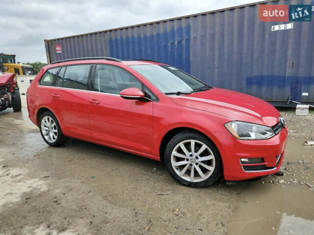 Красный Фольксваген Гольф Спортсван, объемом двигателя 1.8 л и пробегом 190 тыс. км за 9999 $, фото 1 на Automoto.ua