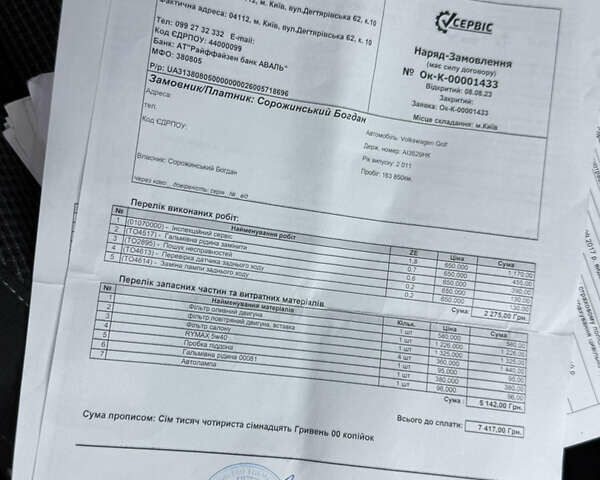 Белый Фольксваген Гольф, объемом двигателя 1.39 л и пробегом 171 тыс. км за 6999 $, фото 57 на Automoto.ua