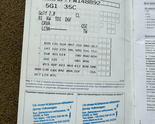 Білий Фольксваген Гольф, об'ємом двигуна 1.97 л та пробігом 198 тис. км за 14500 $, фото 47 на Automoto.ua