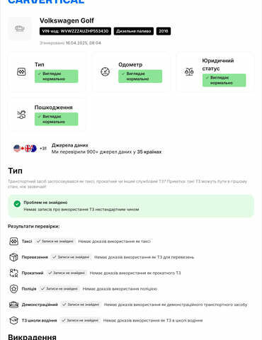 Белый Фольксваген Гольф, объемом двигателя 1.6 л и пробегом 280 тыс. км за 11500 $, фото 55 на Automoto.ua