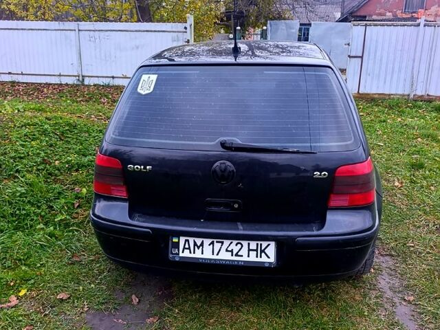 Фольксваген Гольф 2001 в Новорад-Волынском на Automoto.ua Черный Фольксваген Гольф, объемом двигателя 2 л и пробегом 260 тыс. км за 3000 $, фото 1 на Automoto.ua