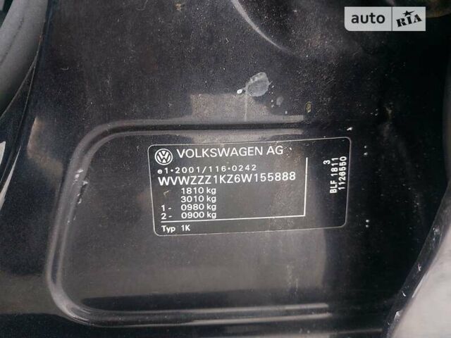 Чорний Фольксваген Гольф, об'ємом двигуна 1.6 л та пробігом 269 тис. км за 6250 $, фото 24 на Automoto.ua
