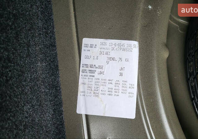 Черный Фольксваген Гольф, объемом двигателя 1.6 л и пробегом 237 тыс. км за 6500 $, фото 45 на Automoto.ua